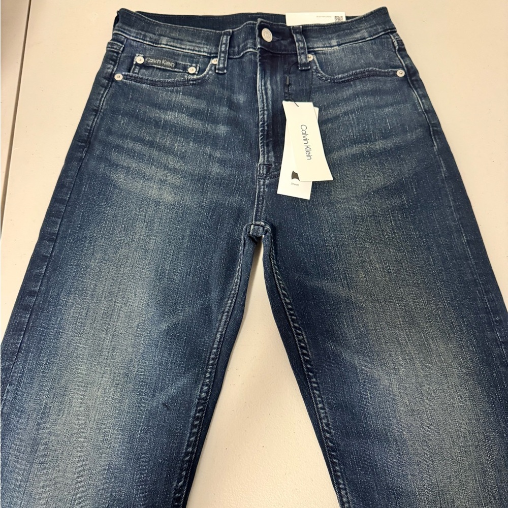 NWT Men’s Calvin Klein Blue Jeans 30W 30L straight denim
